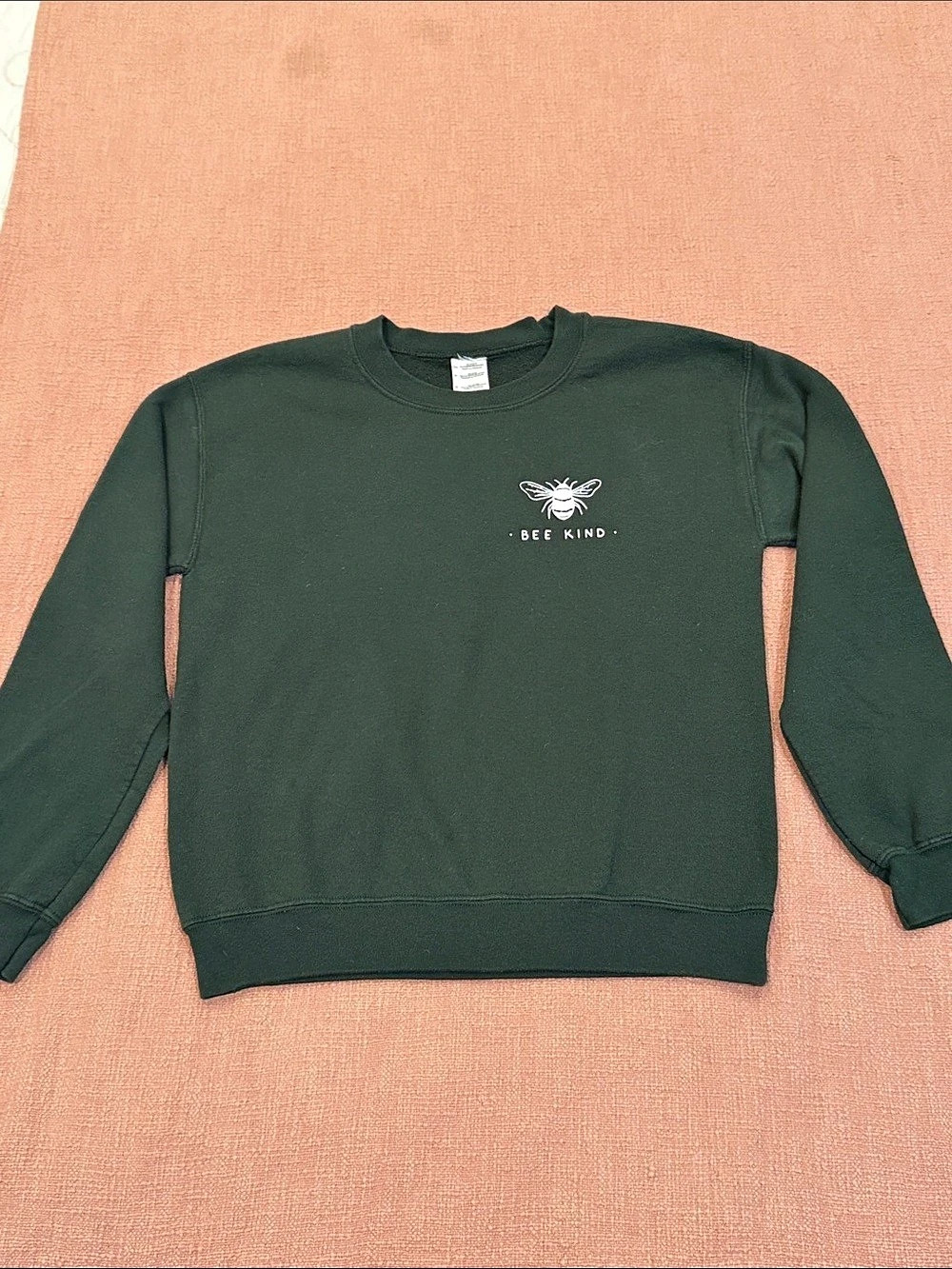 Bee Kind Small Green Crewneck Sweatshirt
